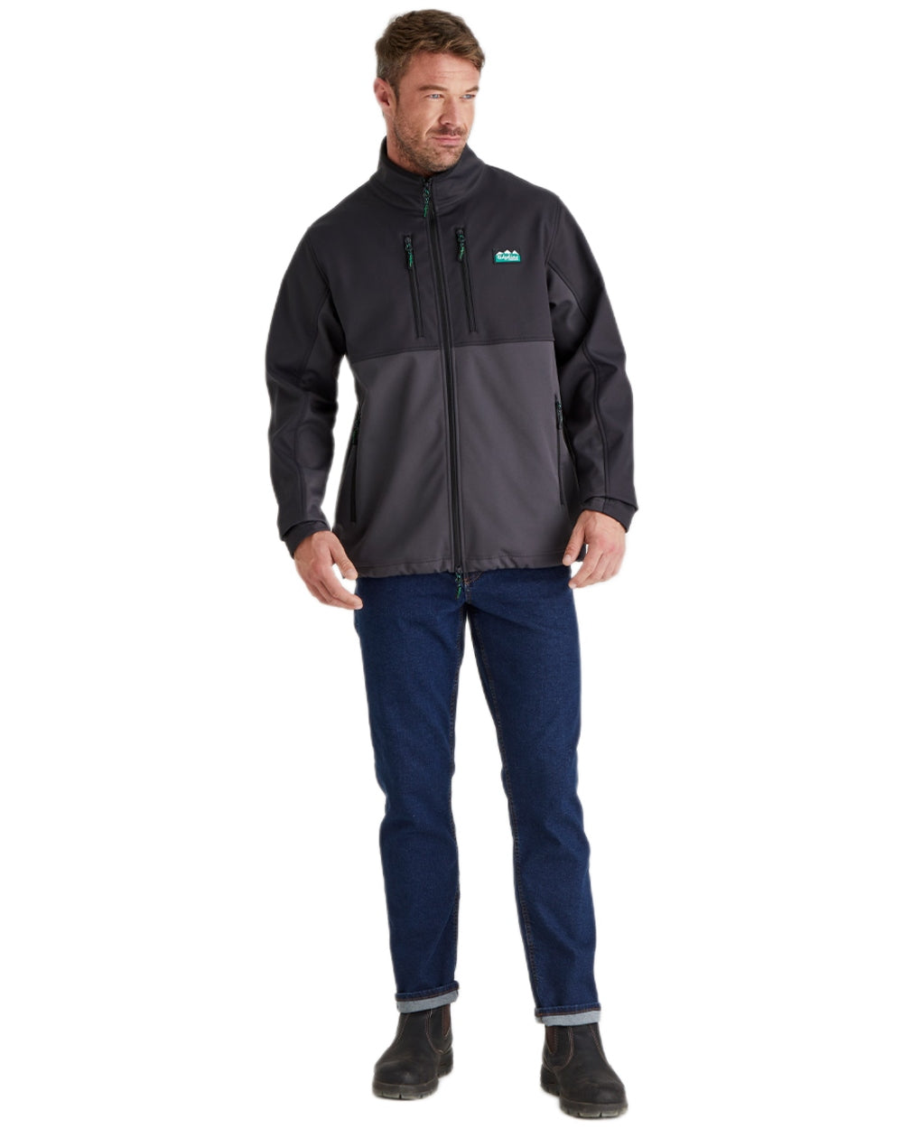 Shale Coloured Ridgeline Mens Ranger Jacket on white background 