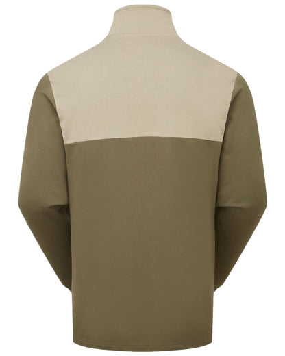 Ivy Green Multi Coloured Ridgeline Mens Salthouse Quarter Zip Top on white background 