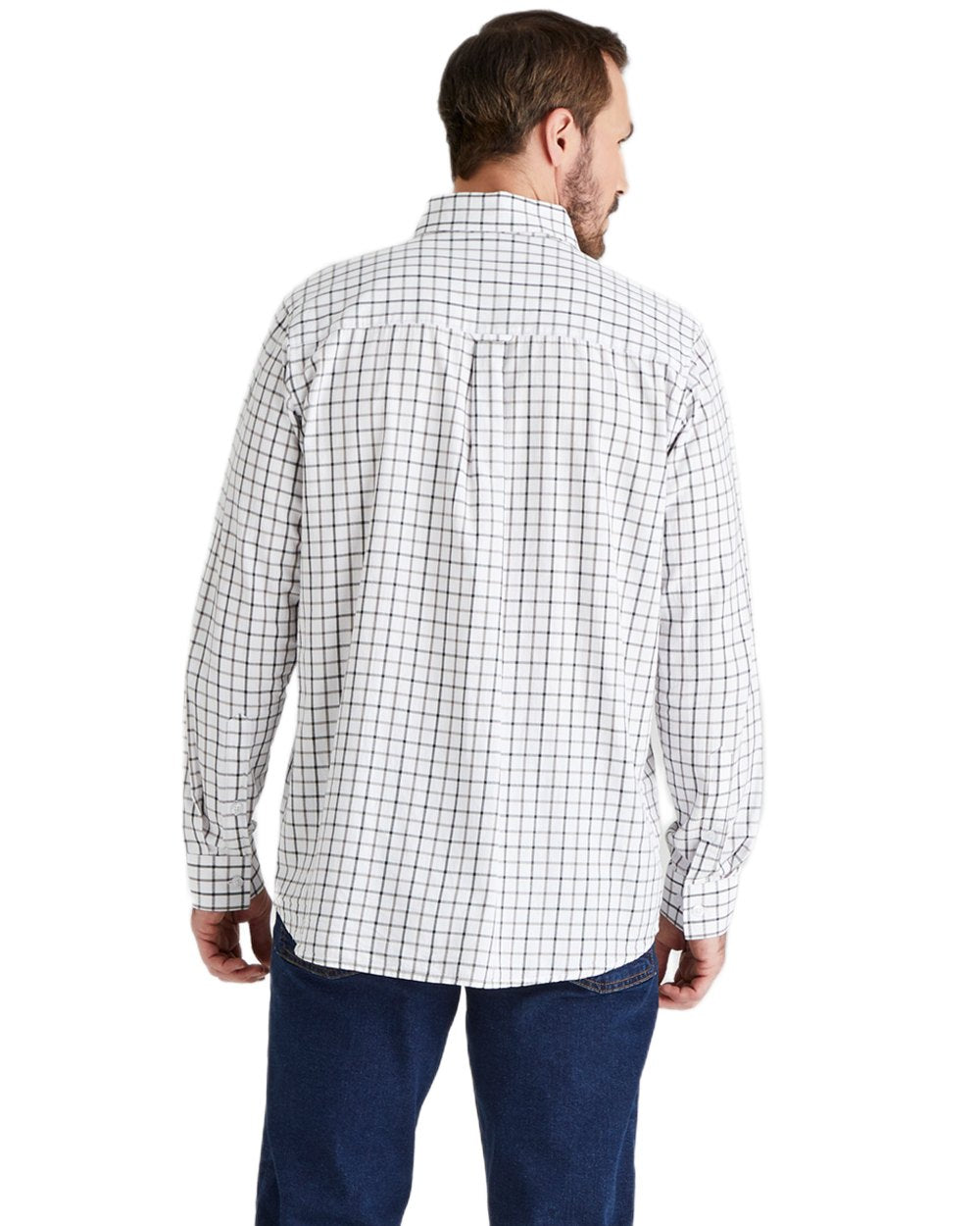 Deep Forest coloured Ridgeline Mens Sedgebrook Shirt on white background 