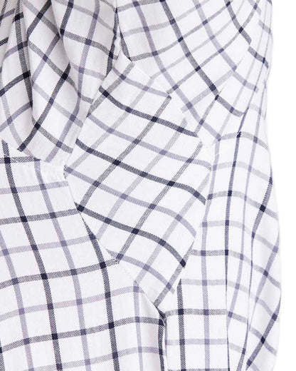 Navy coloured Ridgeline Mens Sedgebrook Shirt on white background 