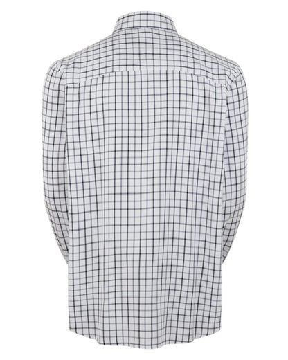 Navy coloured Ridgeline Mens Sedgebrook Shirt on white background 