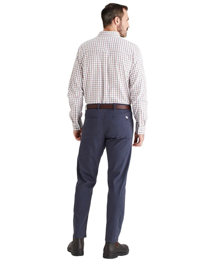 Shale Deep Russet Coloured Ridgeline Mens Sedgebrook Shirt on white background 