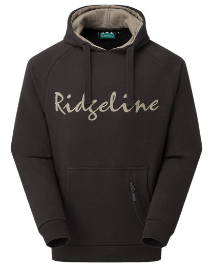 Shale Coloured Ridgeline Mens Signature Hoodie on white background 