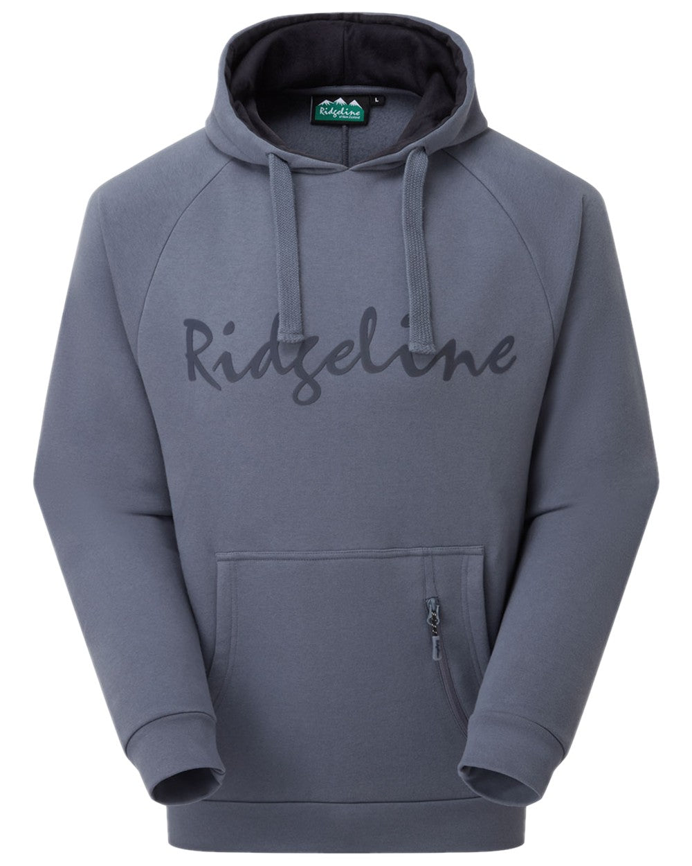 Storm Coloured Ridgeline Mens Signature Hoodie on white background 