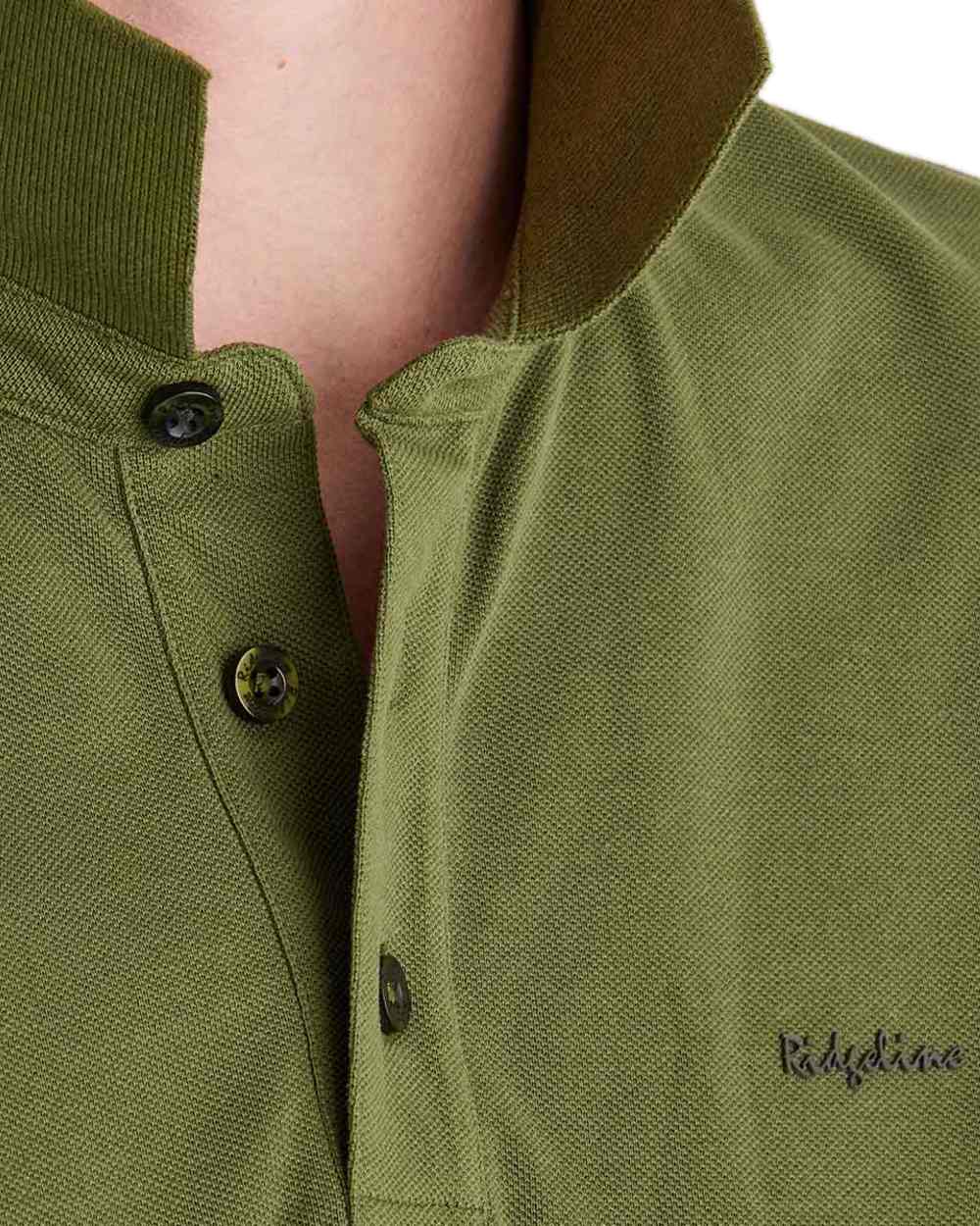 Fern Green Coloured Ridgeline Mens Signature Polo Shirt on white background 