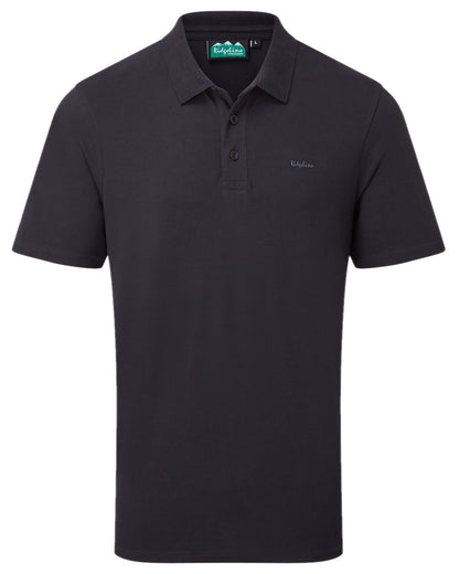 Navy Coloured Ridgeline Mens Signature Polo Shirt on white background 