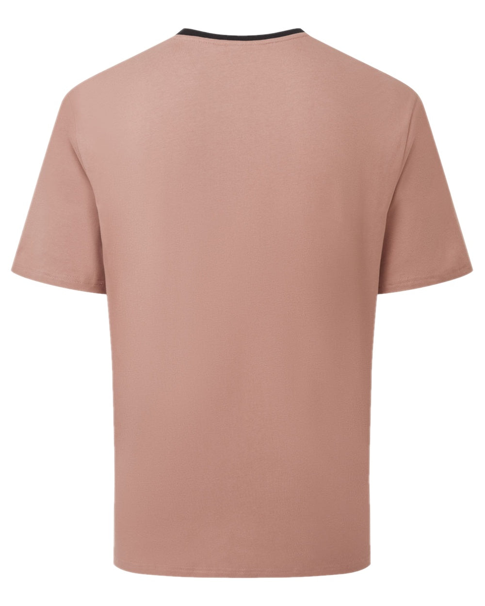 Dusky Pink Coloured Ridgeline Mens Signature T-Shirt on white background 