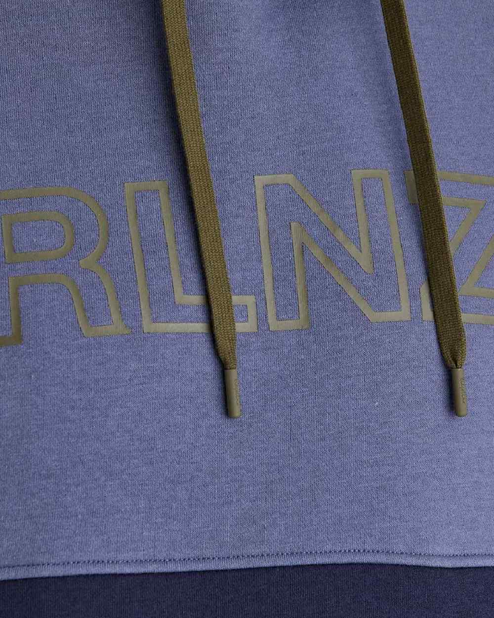 Navy coloured Ridgeline Mens South Island Hoodie on white background 