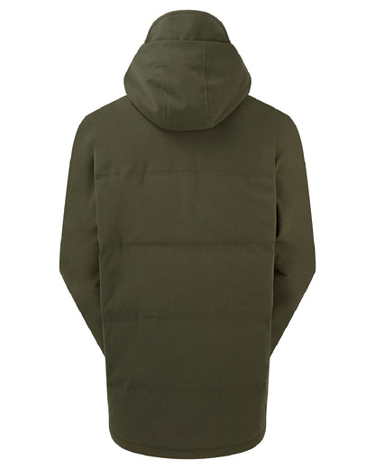 Deep Forest coloured Ridgeline Mens Tundra Thermal Jacket on white background 