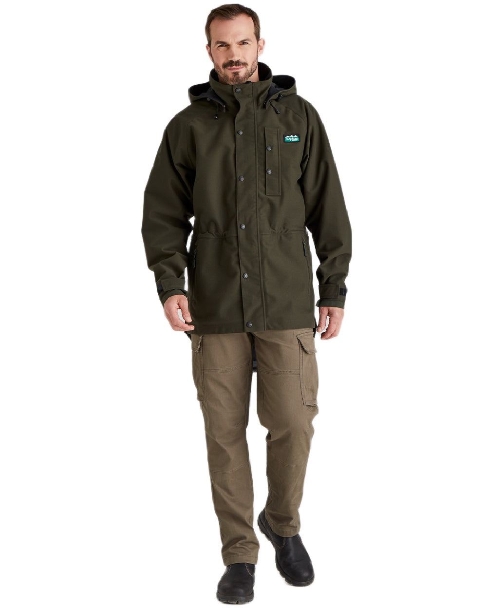 Deep Forest Coloured Ridgeline Monsoon Classic Jacket On A White Background 
