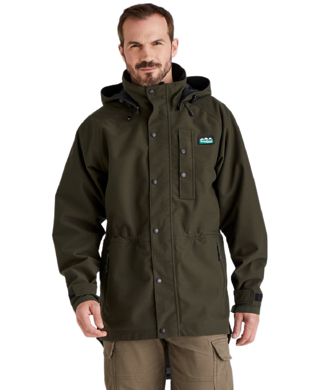Deep Forest Coloured Ridgeline Monsoon Classic Jacket On A White Background 