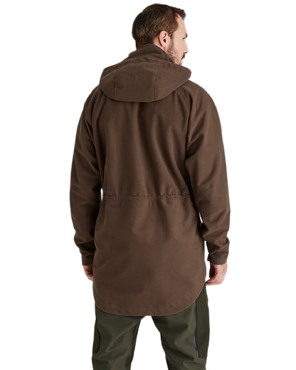 Bark Coloured Ridgeline Monsoon Classic Waterproof Smock on white background 