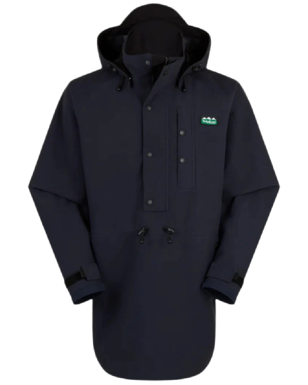 Navy Coloured Ridgeline Monsoon Classic Waterproof Smock on white background 
