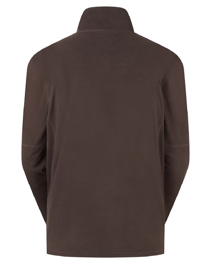 Deep Bark coloured Ridgeline Narvik Fleece on white background 