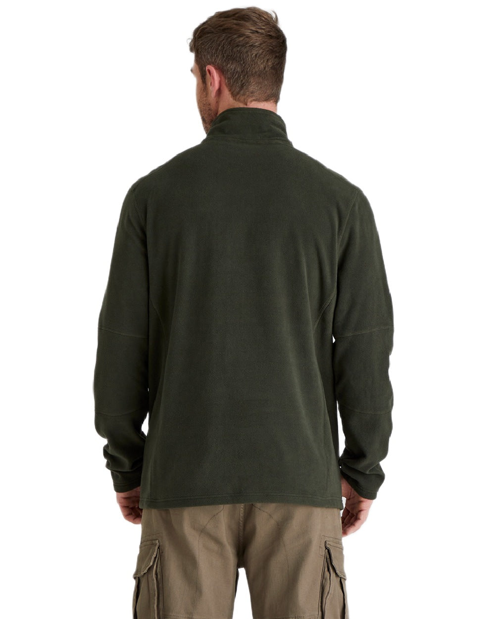 Deep Forest Coloured Ridgeline Narvik Fleece on white background 