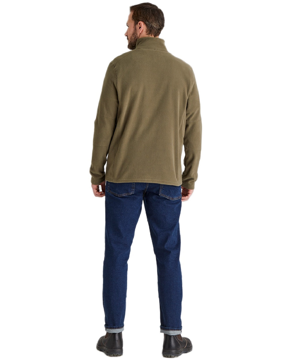 Ivy Green Coloured Ridgeline Narvik Fleece on white background 