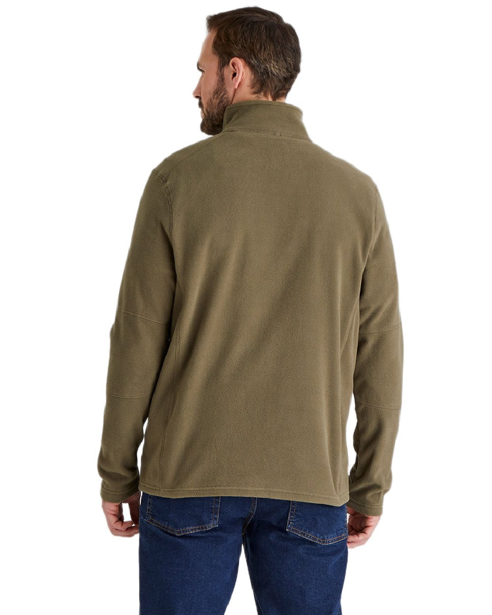 Ivy Green Coloured Ridgeline Narvik Fleece on white background 