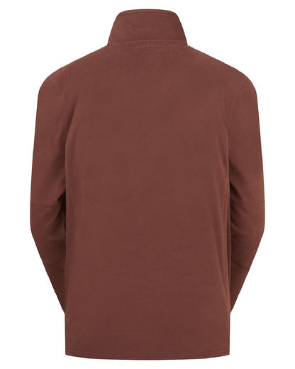 Oxblood coloured Ridgeline Narvik Fleece on white background 
