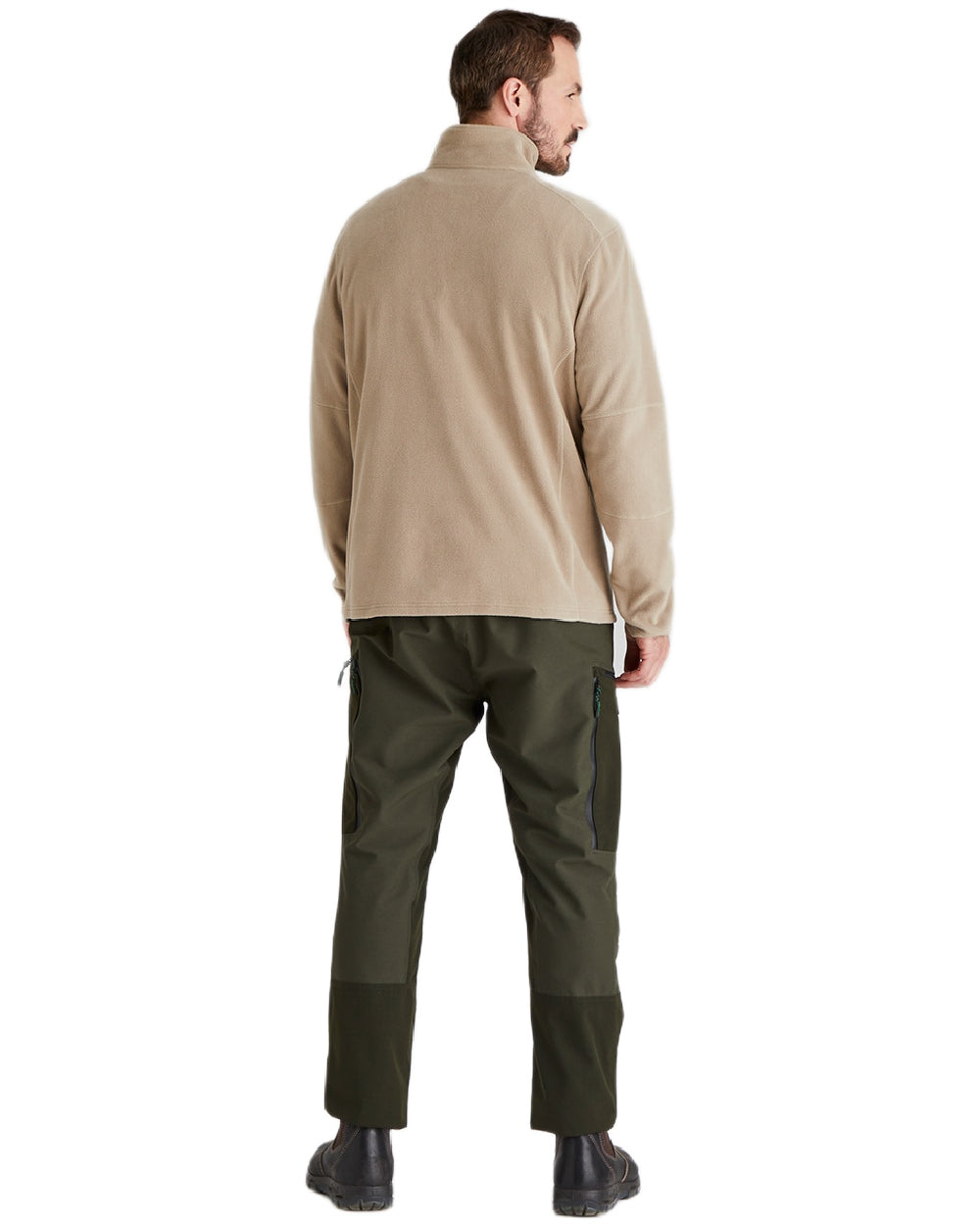 Roasted Cashew Coloured Ridgeline Narvik Fleece on white background 