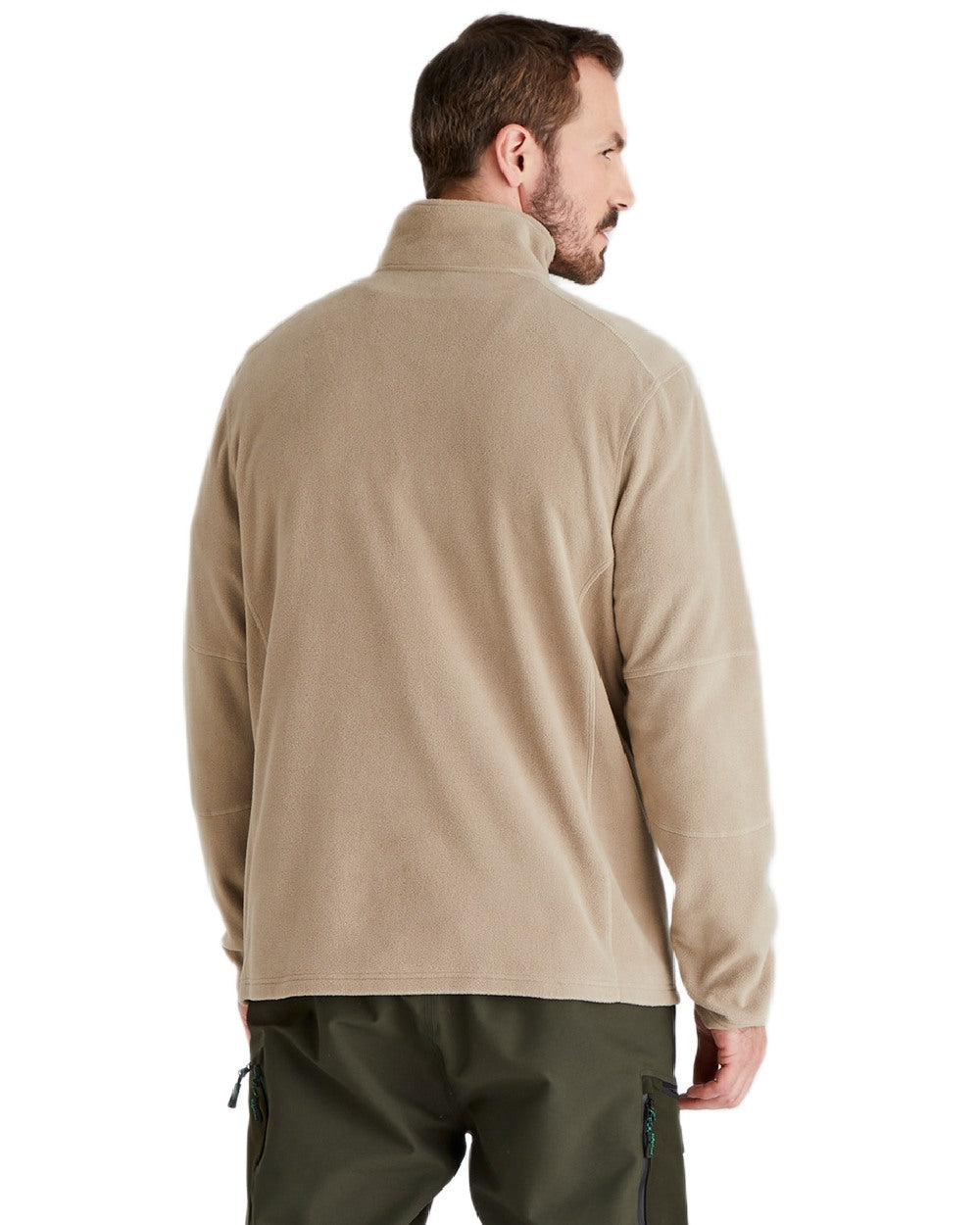 Roasted Cashew Coloured Ridgeline Narvik Fleece on white background 