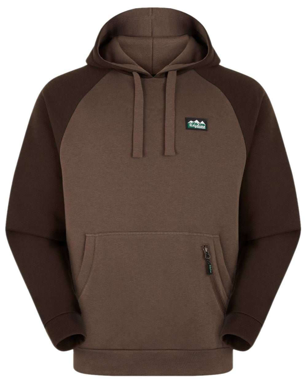 Light Bark Coloured Ridgeline North Island Hoodie on white background 