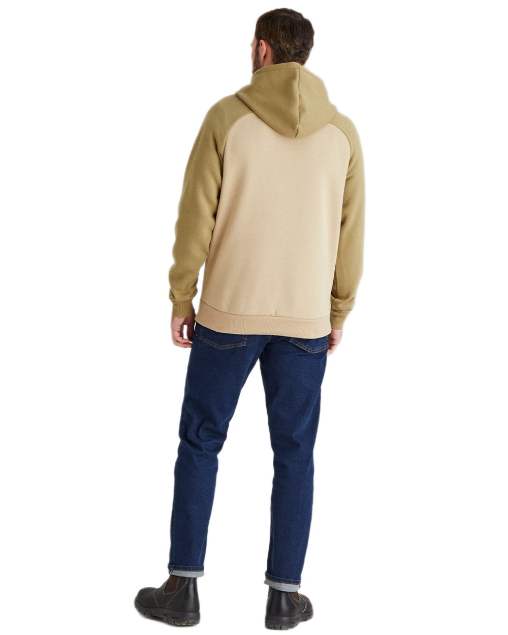 Teak Coloured Ridgeline North Island Hoodie on white background 