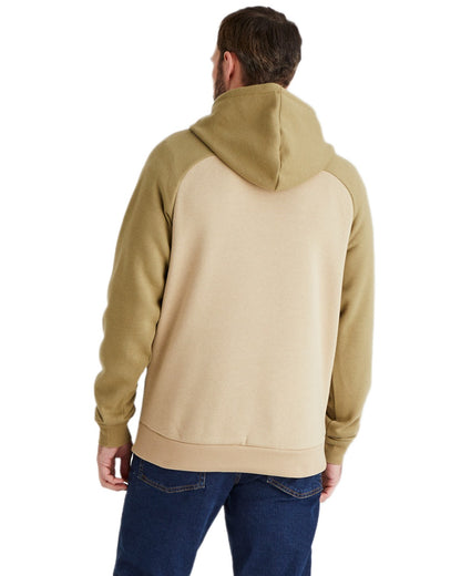 Teak Coloured Ridgeline North Island Hoodie on white background 