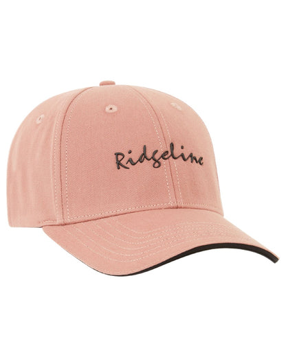 Dusky Pink Coloured Ridgeline Signature Cap on white background 