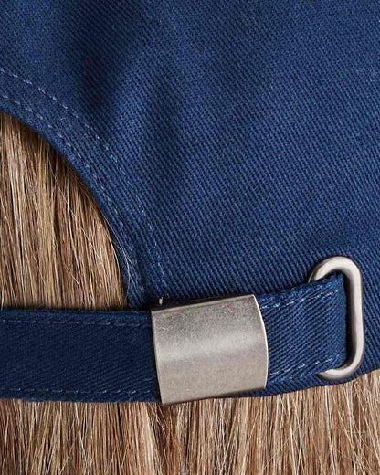Navy Coloured Ridgeline Signature Cap on white background 