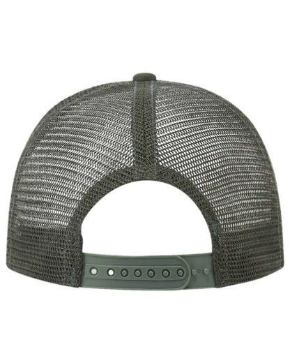 Deep Forest Coloured Ridgeline Signature Trucker Cap on white background 