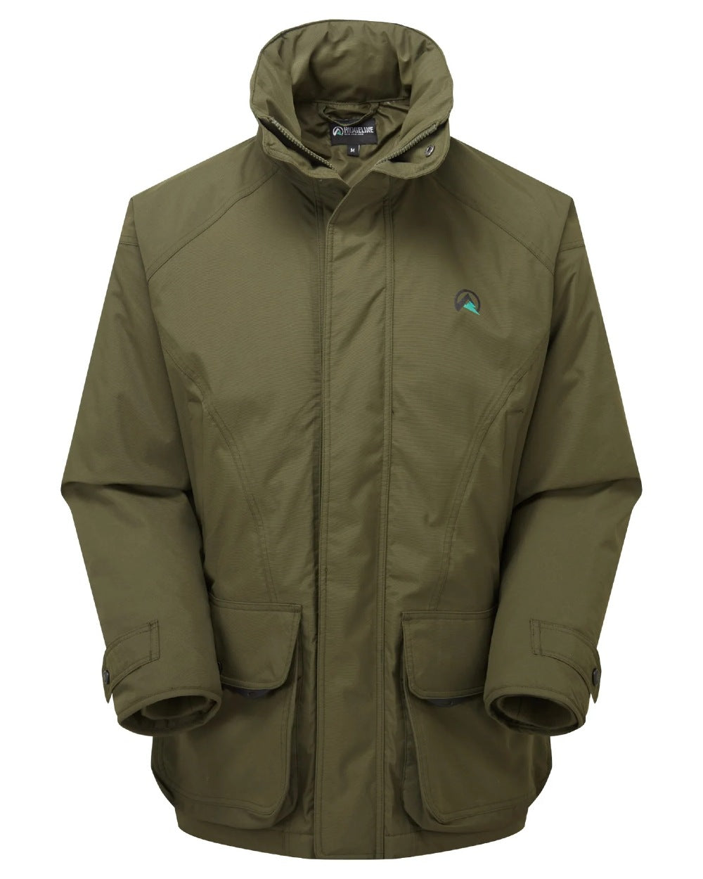 Olive Ridgeline Sovereign Field Coat on white background 