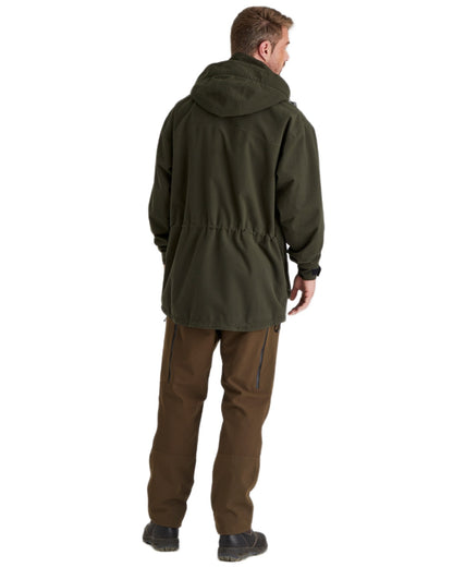 Deep Forest coloured Ridgeline Torrent Waterproof Jacket on white background 