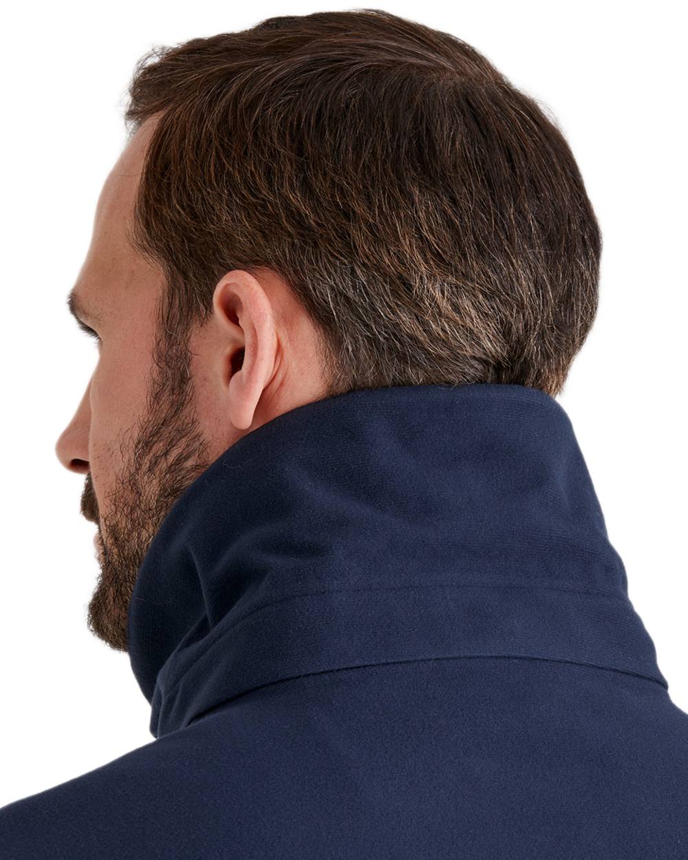 Navy coloured Ridgeline Torrent Waterproof Jacket on white background 