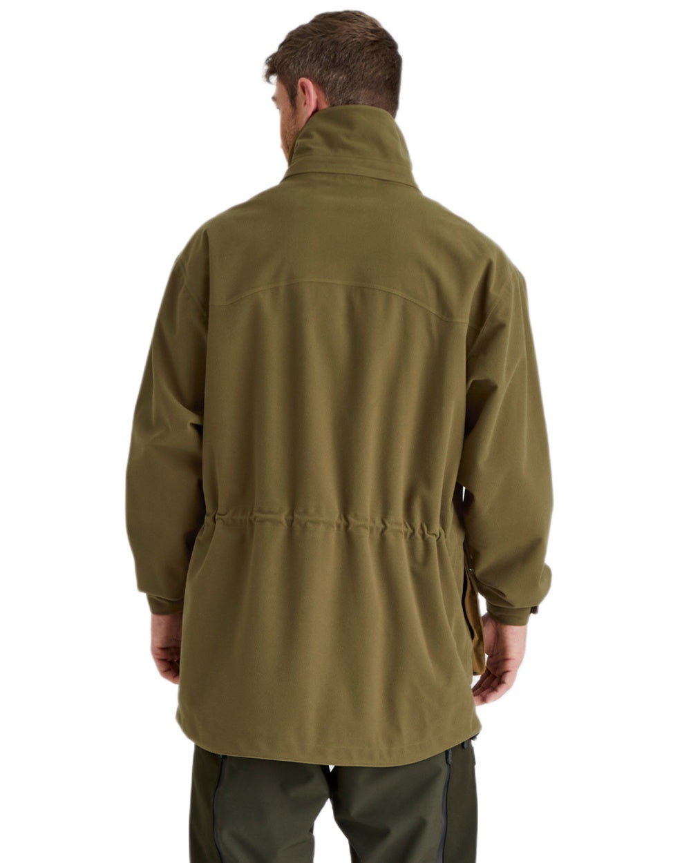 Teak coloured Ridgeline Torrent Waterproof Jacket on white background 