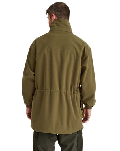 Teak coloured Ridgeline Torrent Waterproof Jacket on white background 