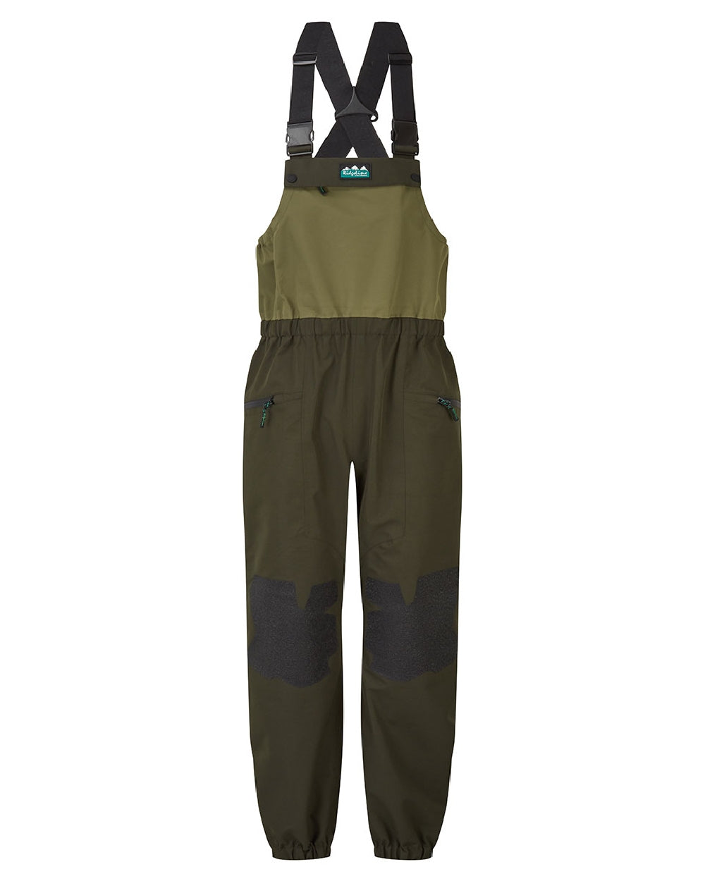 Deep Forest coloured Ridgeline Womens Agri Pro Bib &amp; Brace on white background 