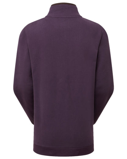 Nightshade Coloured Ridgeline Womens Brancaster Quarter Zip Top on white background 