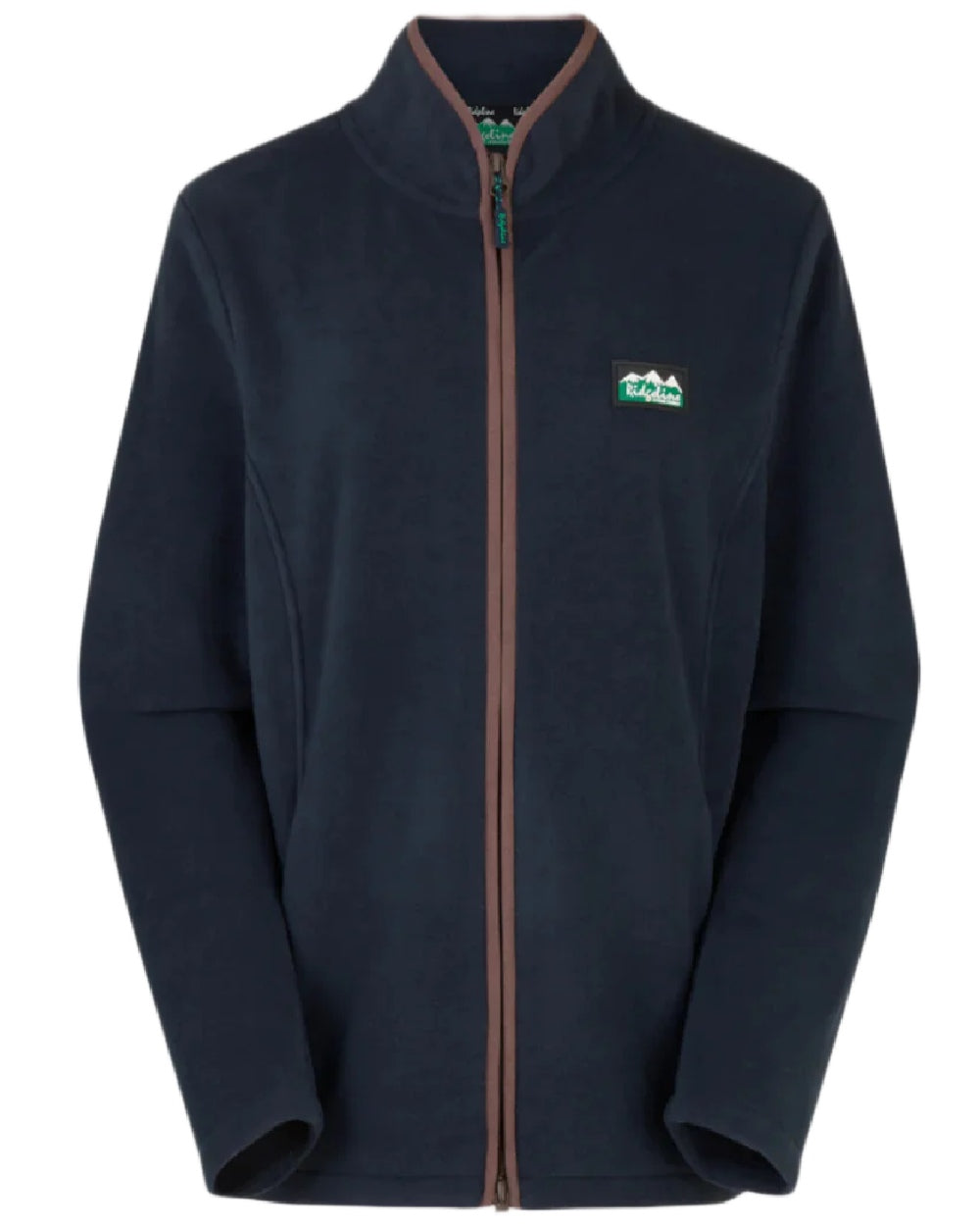 Navy Coloured Ridgeline Womens Brenna Fleece Jacket on white background 