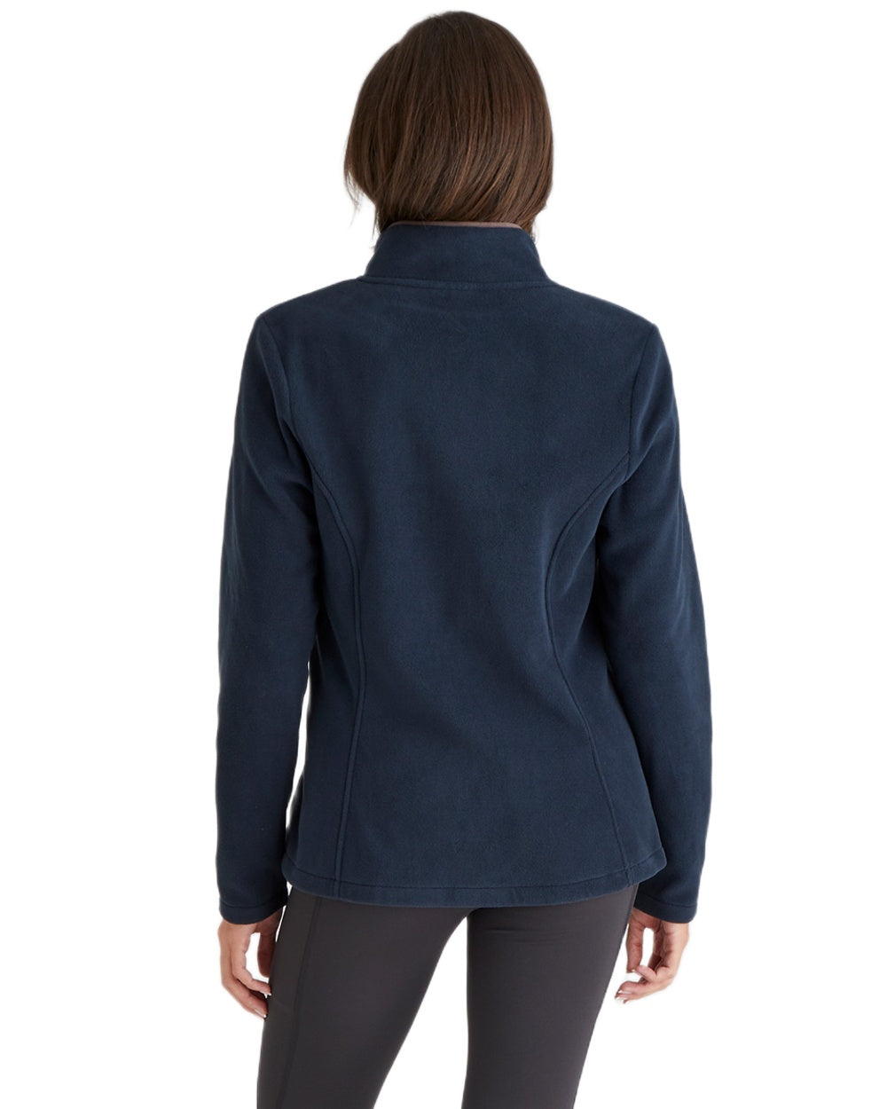 Navy Coloured Ridgeline Womens Brenna Fleece Jacket on white background 