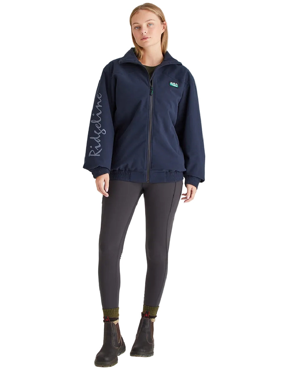 Navy Coloured Ridgeline Womens Brumby Yard Jacket on white background 