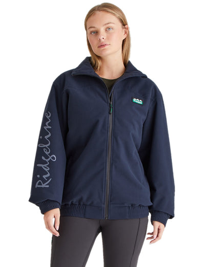 Navy Coloured Ridgeline Womens Brumby Yard Jacket on white background 