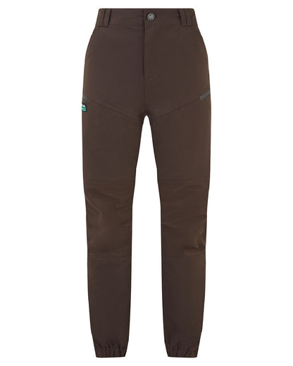 Deep Bark coloured Ridgeline Womens Cambrian Trousers on white background 
