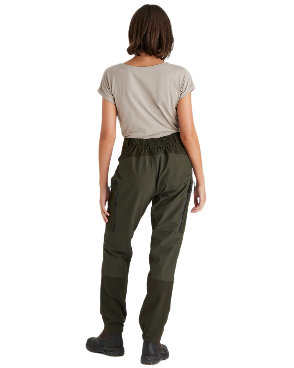 Deep Forest coloured Ridgeline Womens Cambrian Trousers on white background 