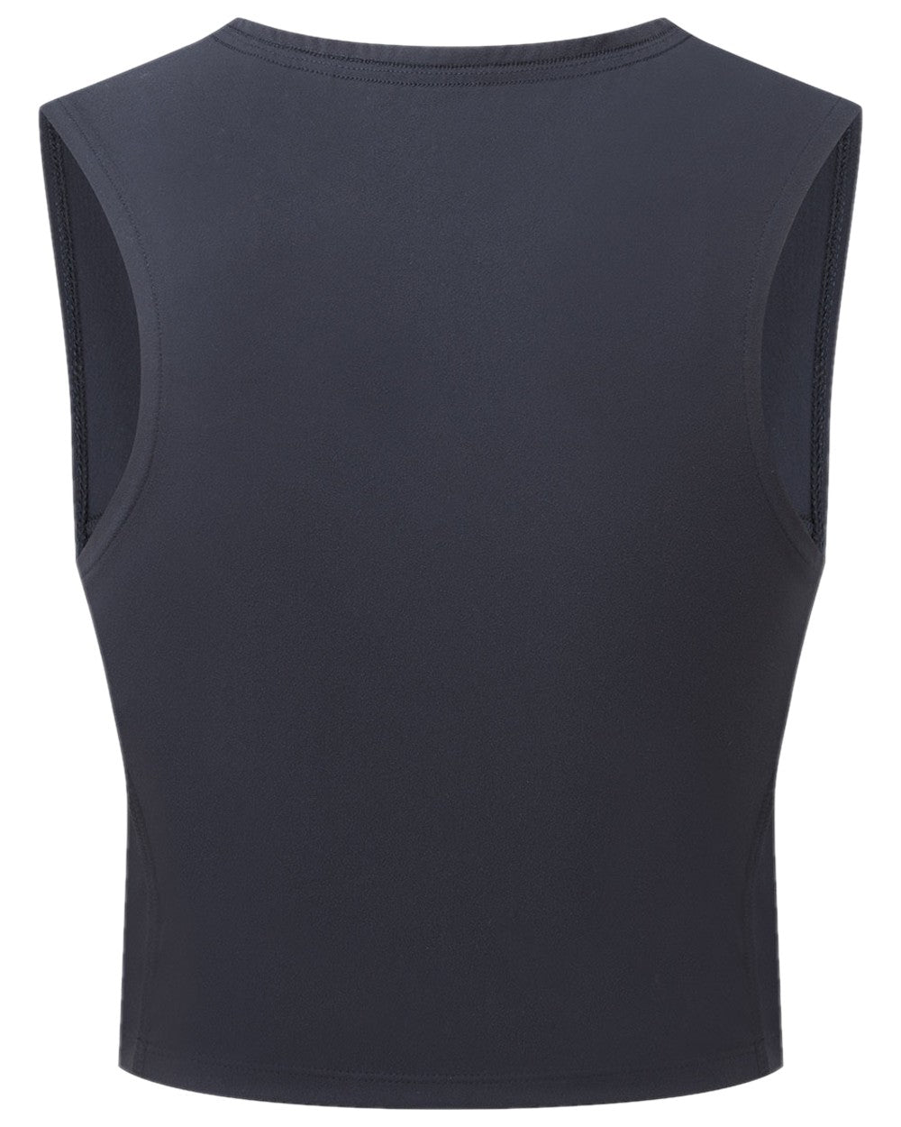 Navy Coloured Ridgeline Womens Infinity Crop Top on white background 