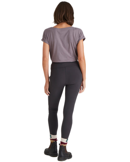 Shale coloured Ridgeline Womens Infinity Leggings on white background 