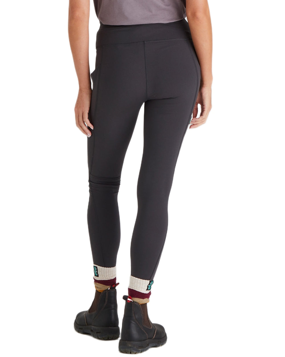 Shale coloured Ridgeline Womens Infinity Leggings on white background 
