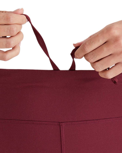 Winter Berry Coloured Ridgeline Womens Infinity Leggings On A White Background 