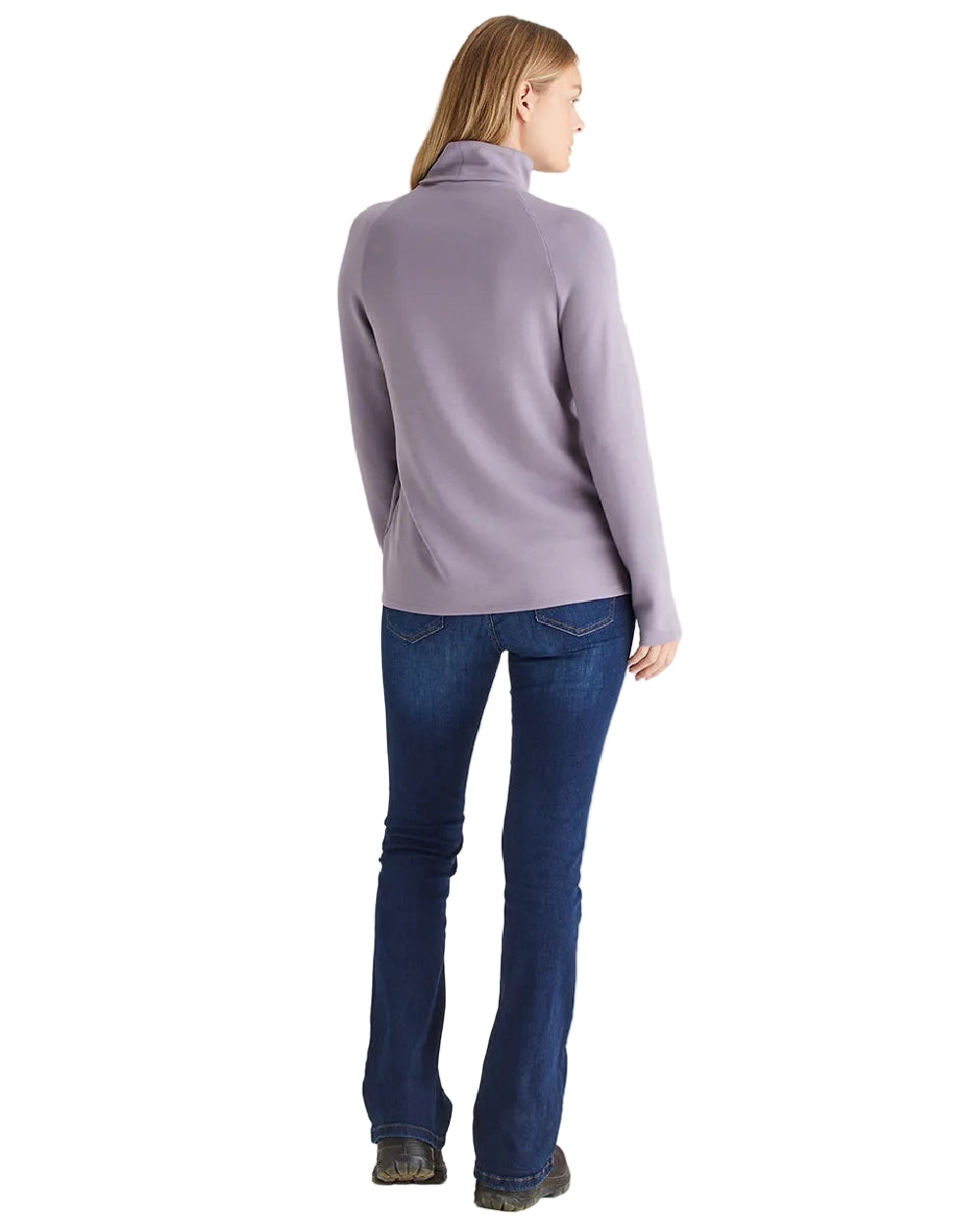 Lilac Coloured Ridgeline Womens Kelmarsh Top on white background 