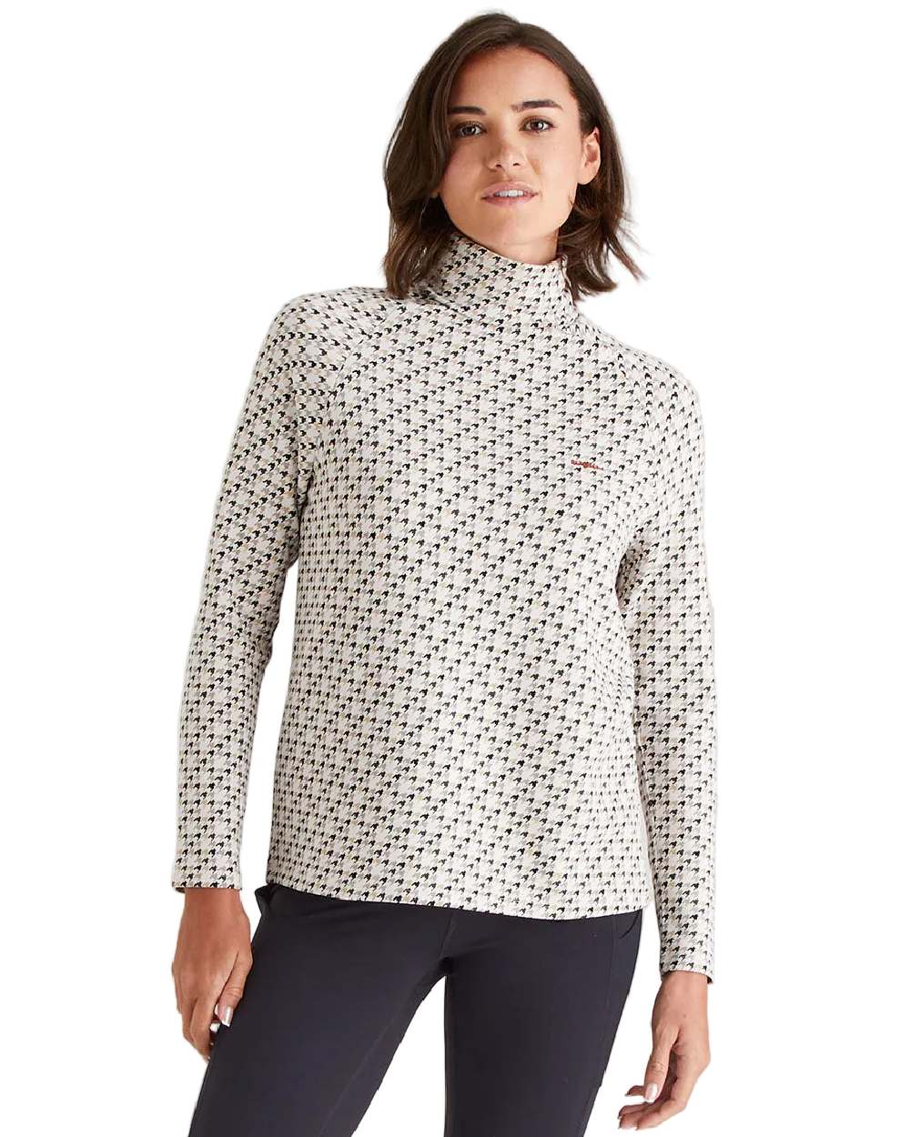 Stone Print Coloured Ridgeline Womens Kelmarsh Top on white background 