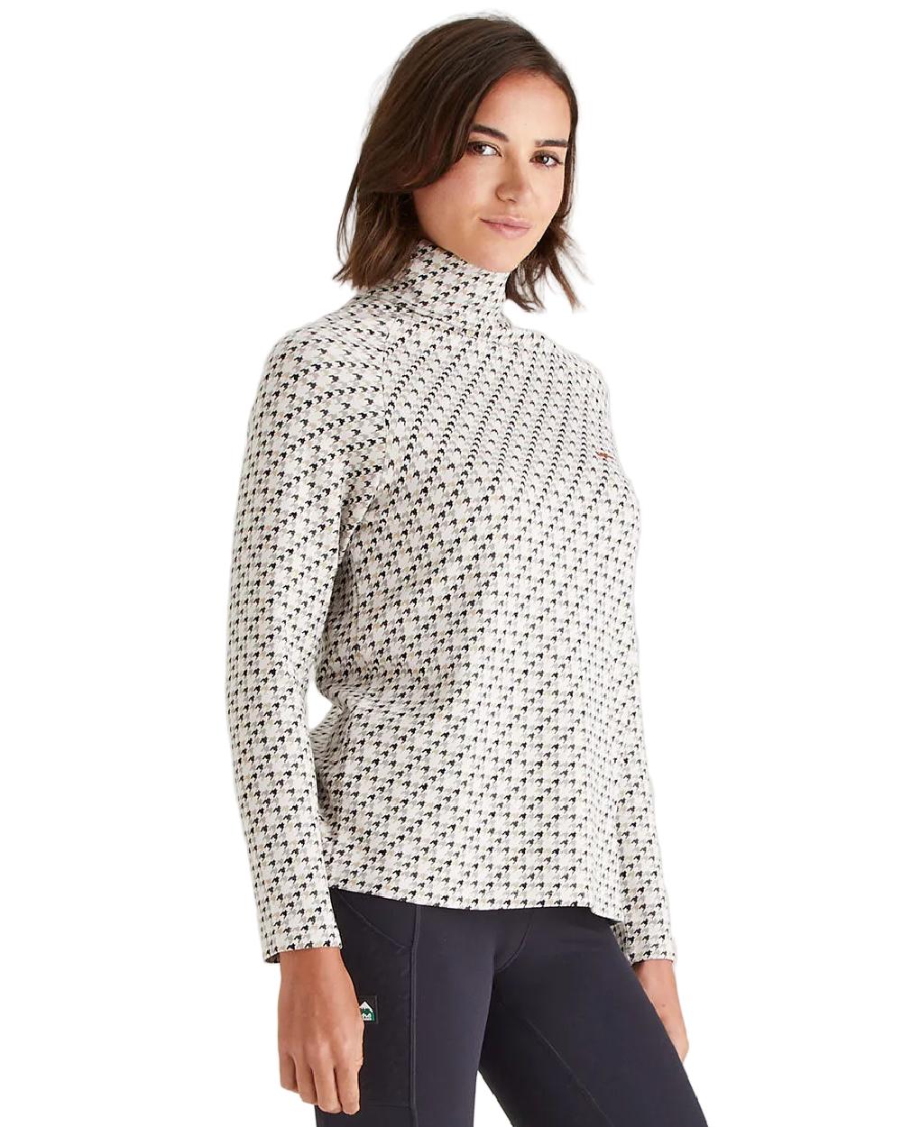 Stone Print Coloured Ridgeline Womens Kelmarsh Top on white background 